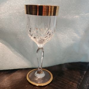 Mano crystal gold rimmed glasses